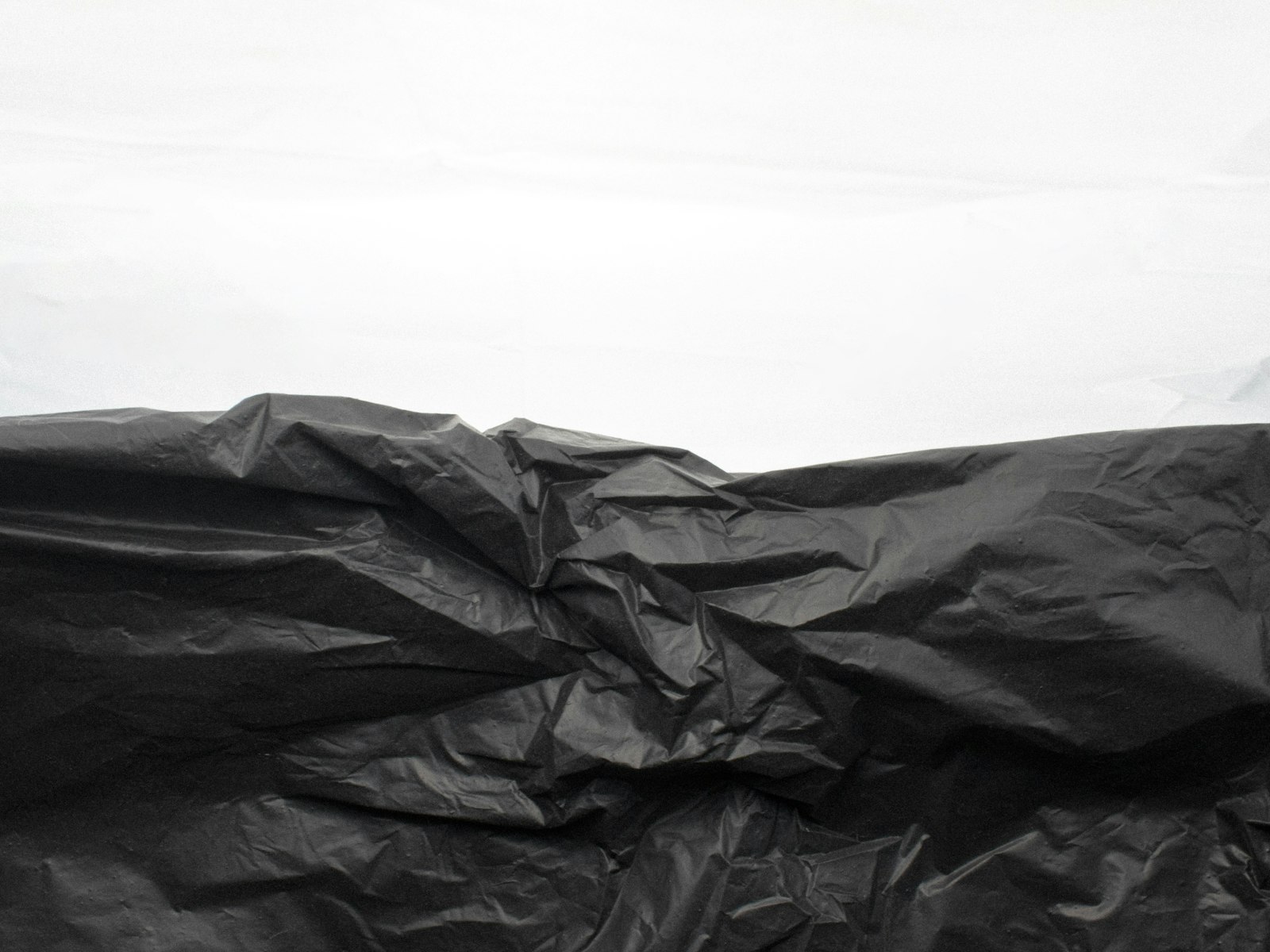 Heavy-duty black polythene sheeting