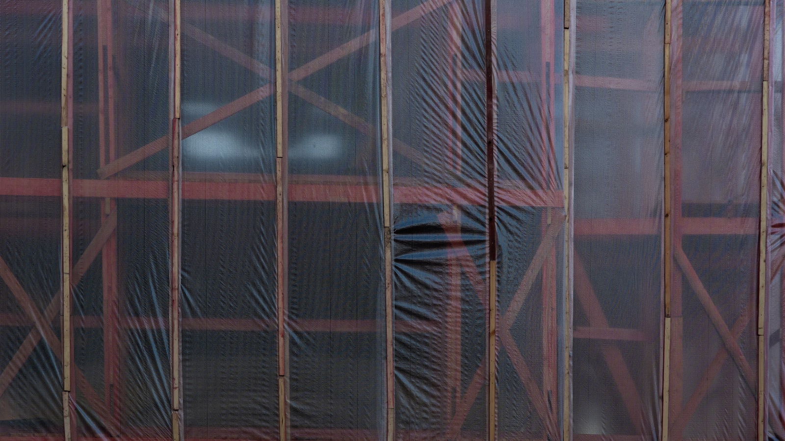 Polythene sheeting